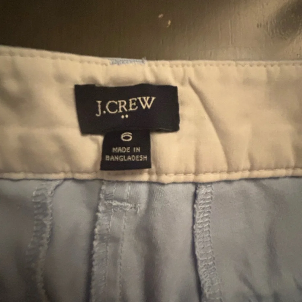JCREW Women’s Light Blue Classic Chino Shorts Size 6 - Picture 7 of 14